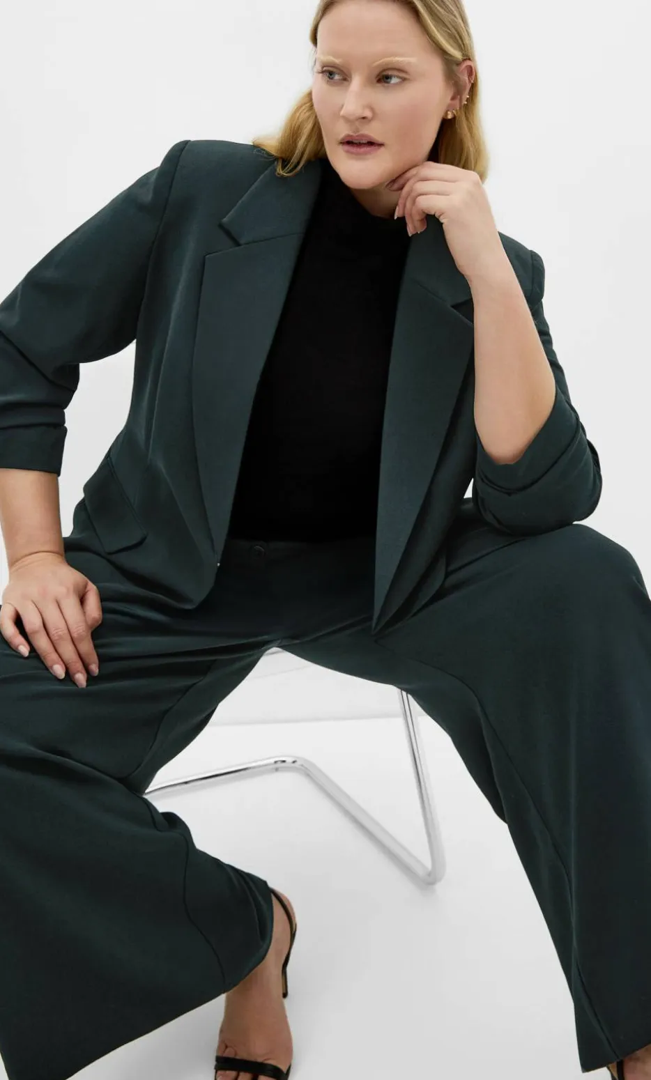 Abbie Blazer - deep emerald