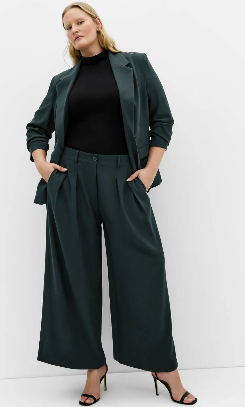 Abbie Blazer - deep emerald