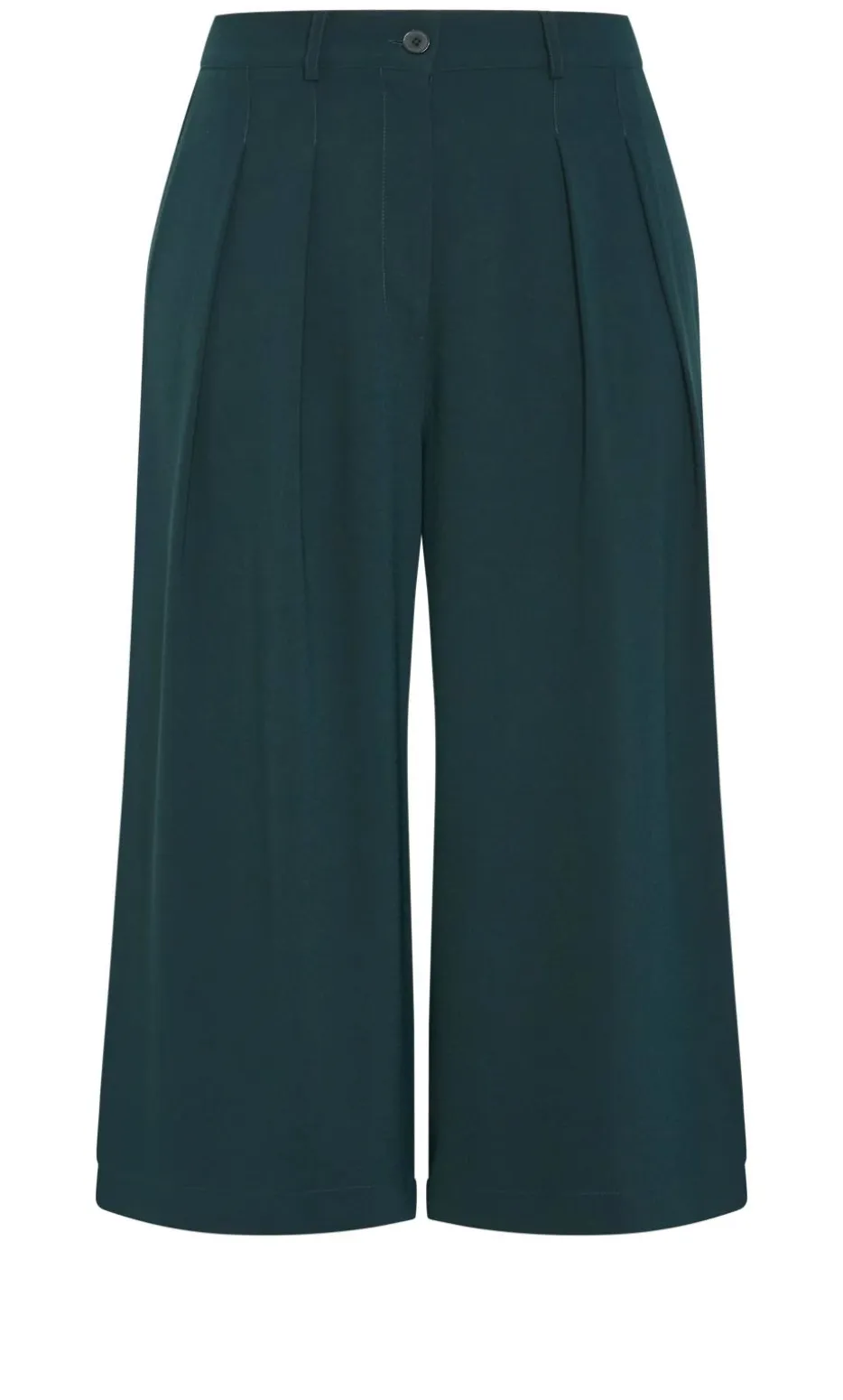 Abbie Crop Pant - deep emerald