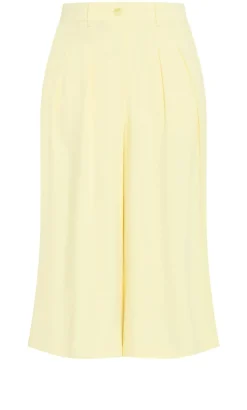 Abbie Crop Pant - lemon drop