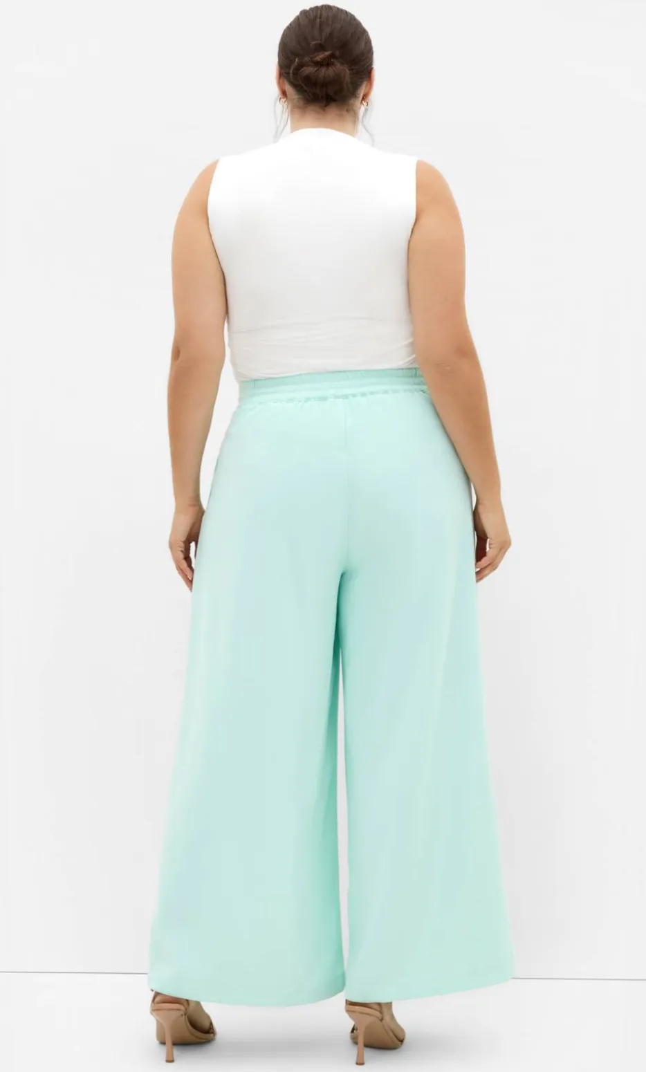 Abbie Fully Lined Wide Leg Pant - spearmint