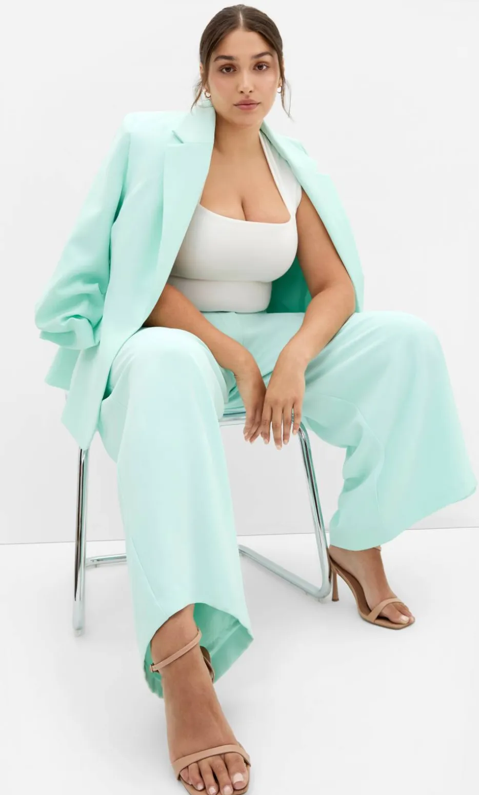 Abbie Fully Lined Wide Leg Pant - spearmint