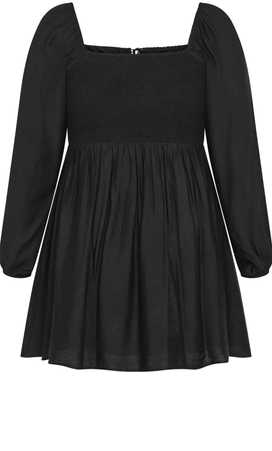 Abbie Long Sleeve Mini Dress - black