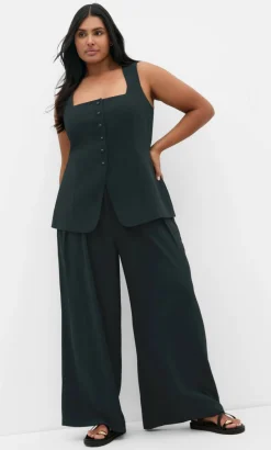 Abbie Vest - deep emerald