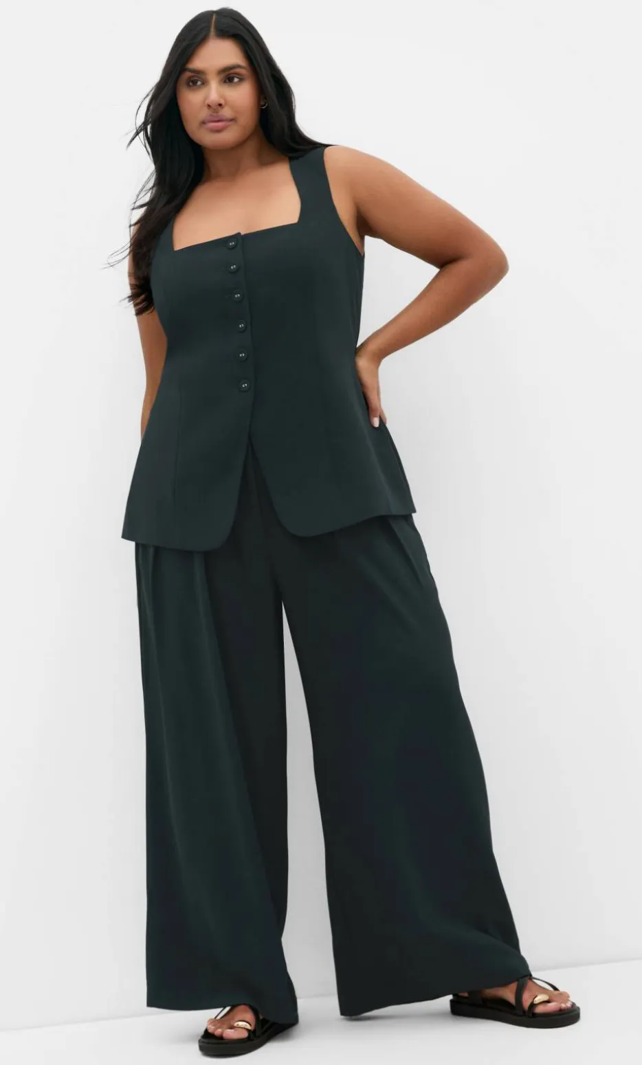Abbie Vest - deep emerald