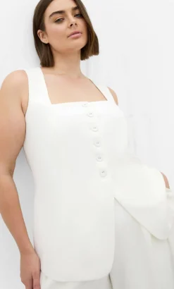 Abbie Vest - ivory