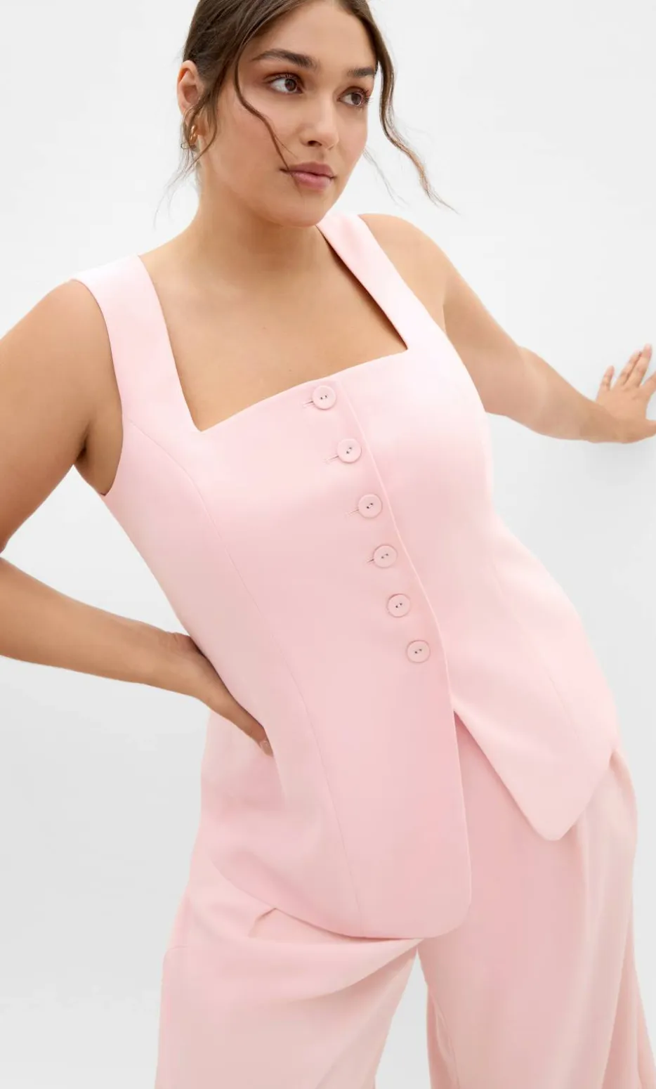 Abbie Vest - soft pink