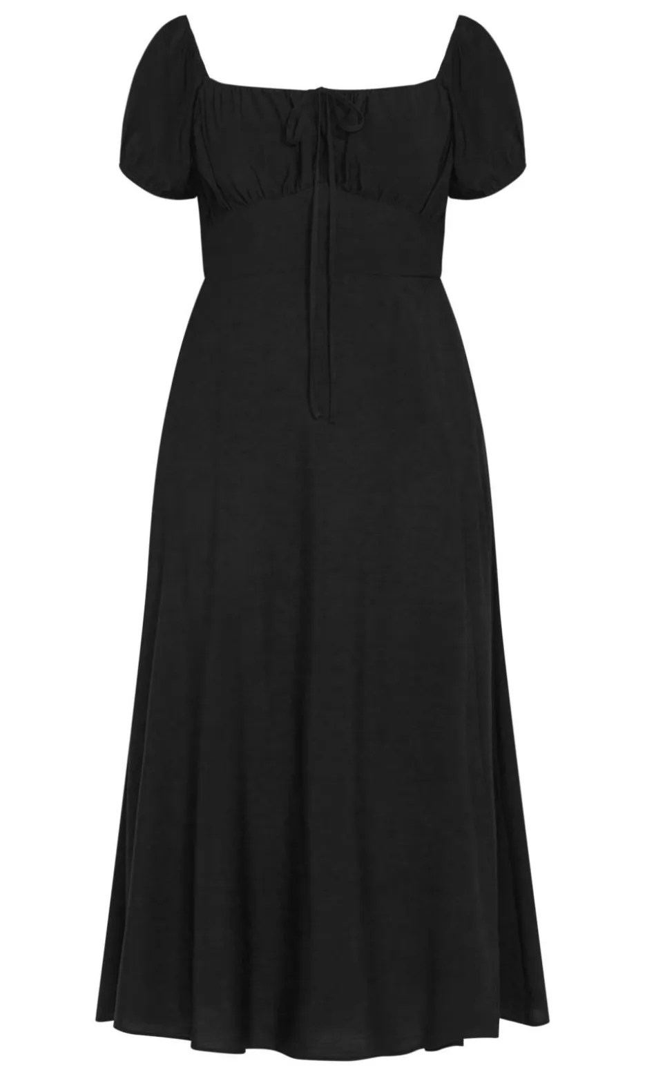 Abbigail Split Maxi Dress - black