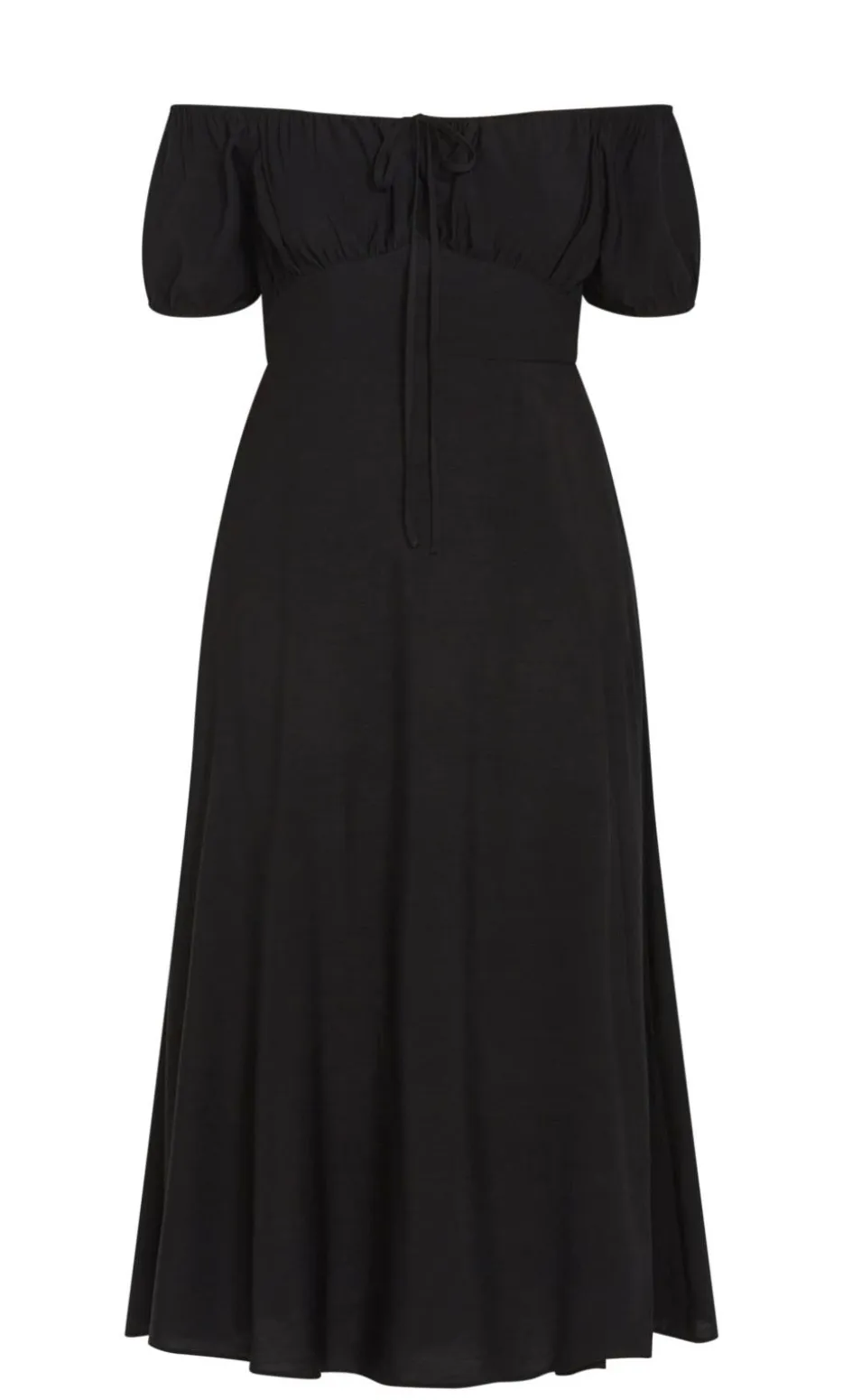 Abbigail Split Maxi Dress - black