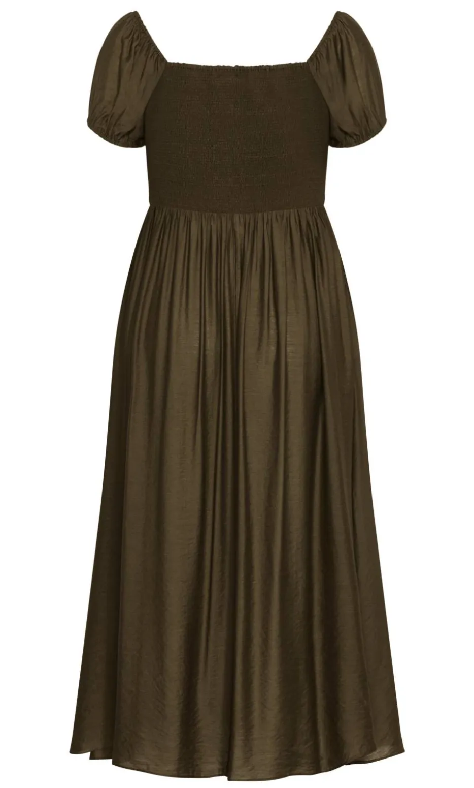 Abbigail Split Maxi Dress - khaki
