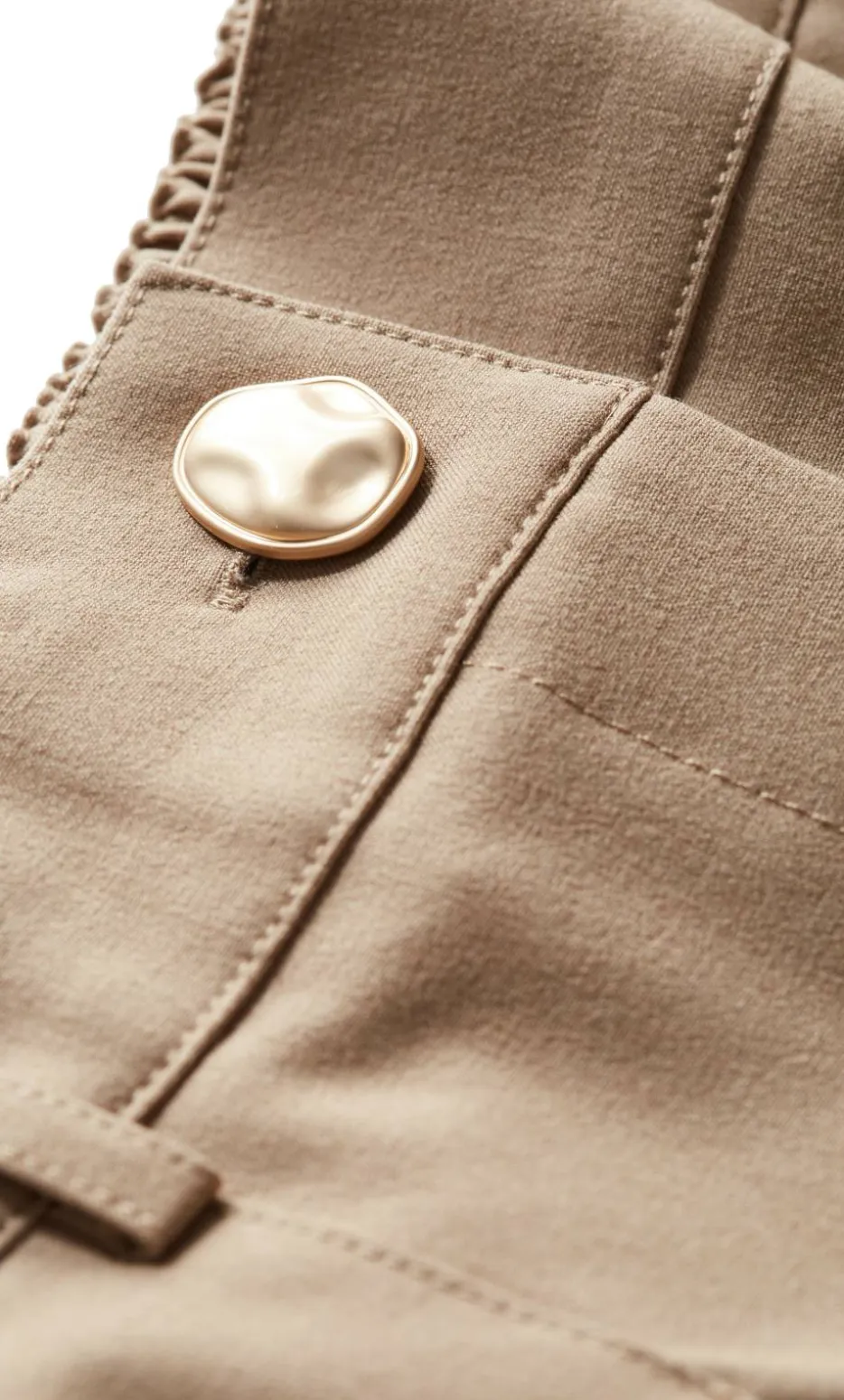 Abbigail Wide Leg Pant - taupe