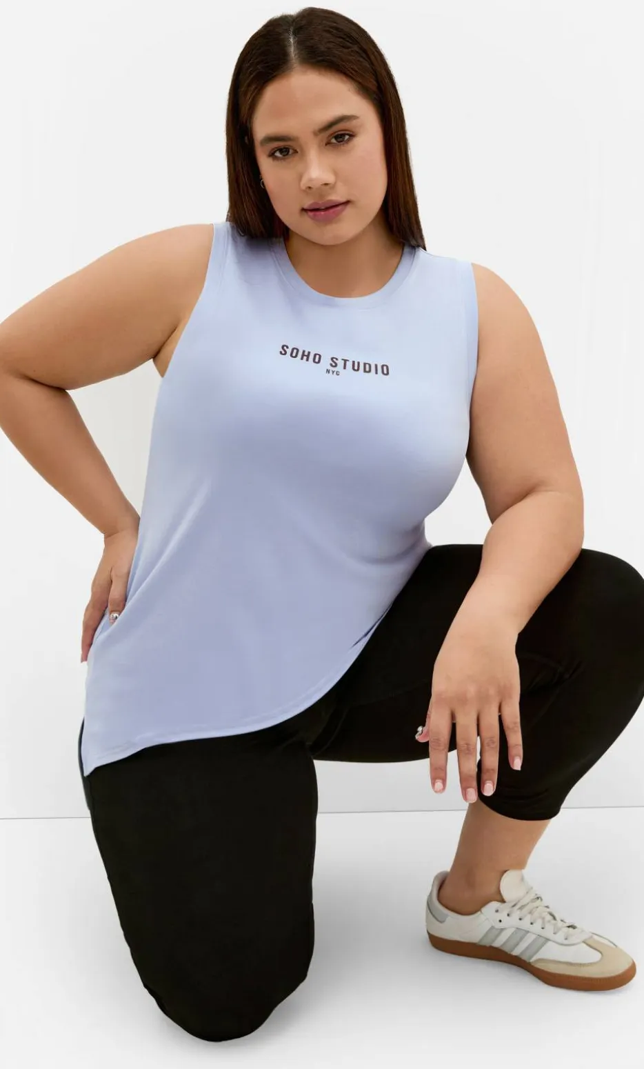 Active Soho Cotton Tank - sky blue