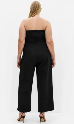 Alexi Strapless Jumpsuit - black