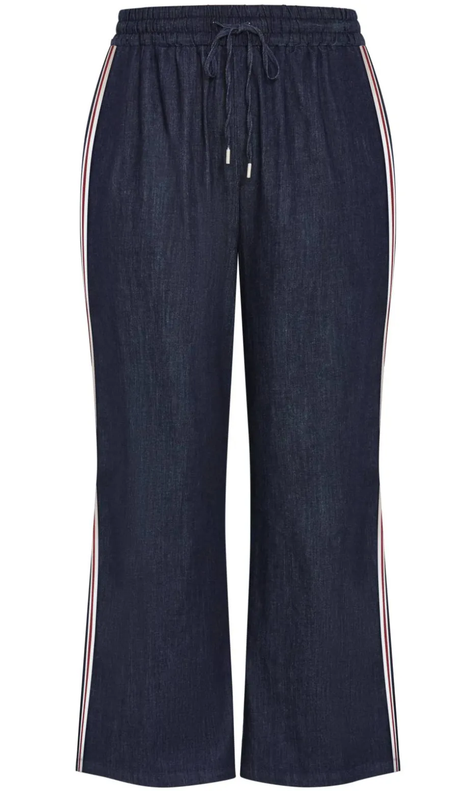 Alissa Side Stripe Denim Pant - dark wash