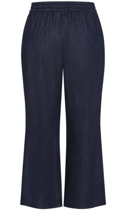 Alissa Side Stripe Denim Pant - dark wash