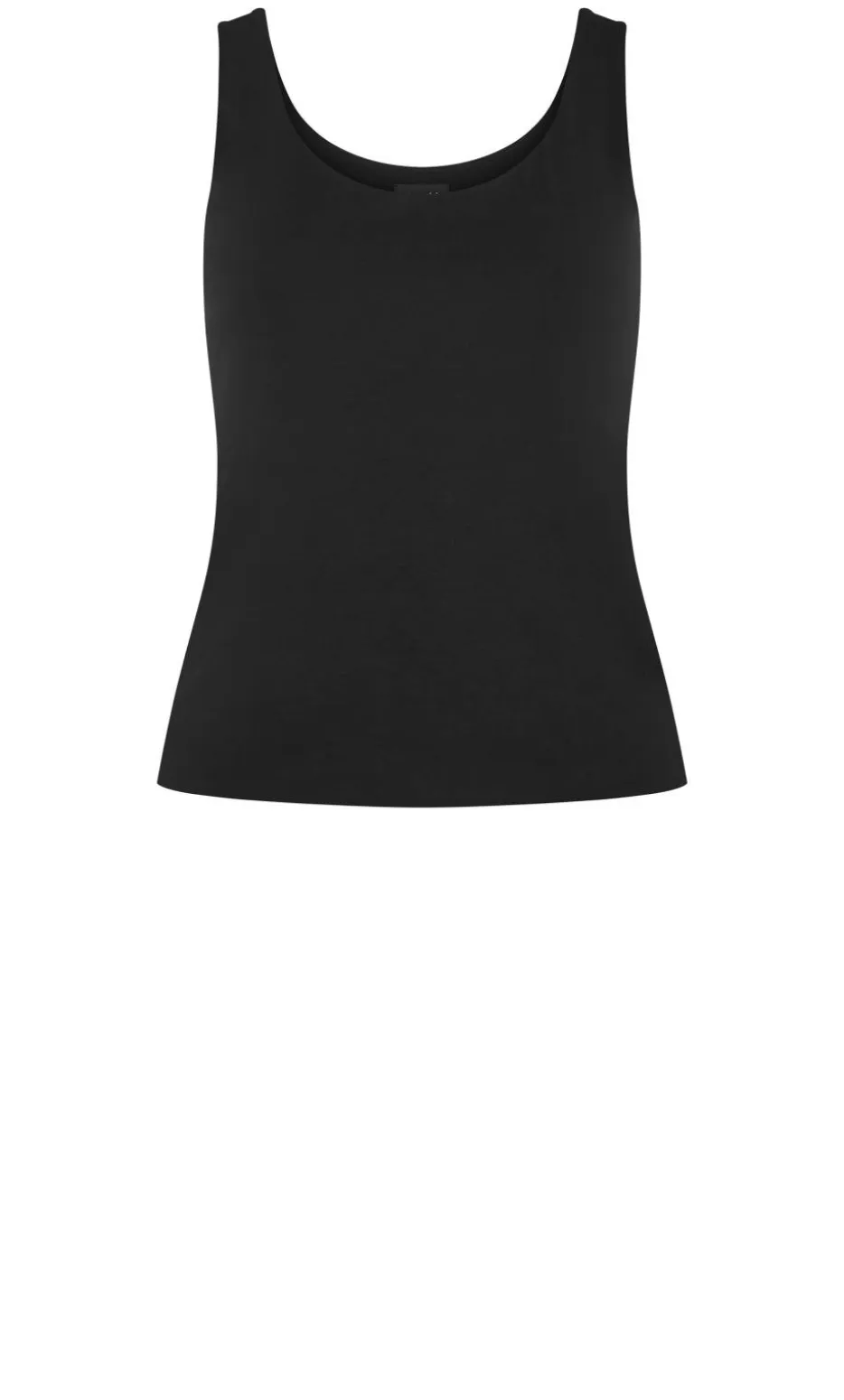 Amelia Scoop Neck Tank - black