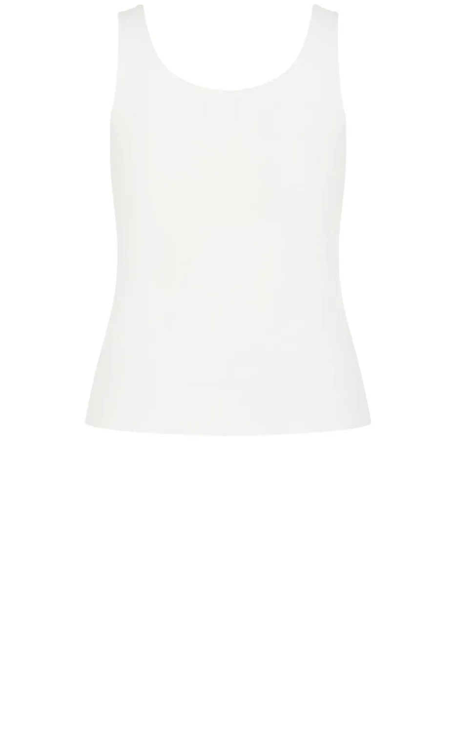 Amelia Scoop Neck Tank - white
