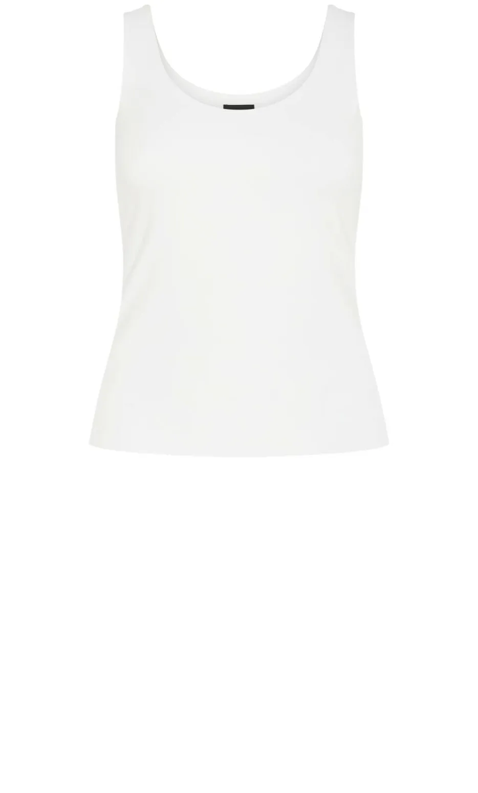 Amelia Scoop Neck Tank - white