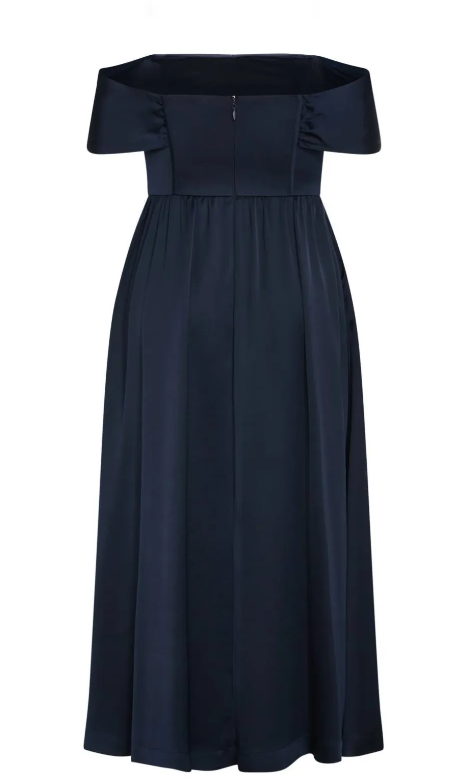 Angel Love Off Shoulder Maxi Dress - navy