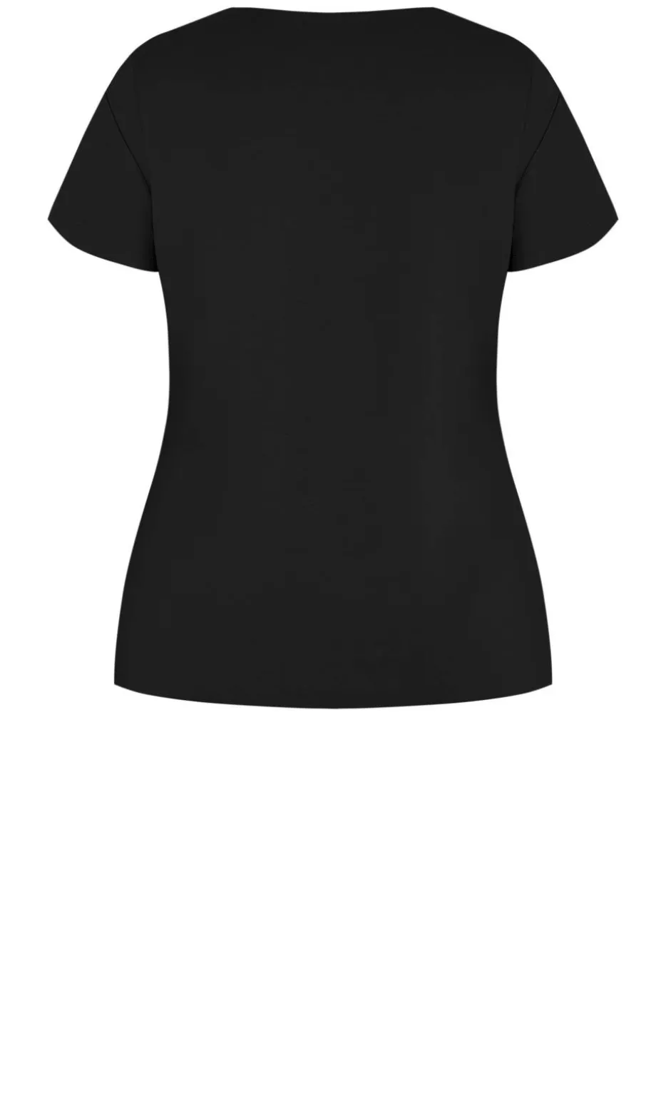 Anny V Neck Top - black