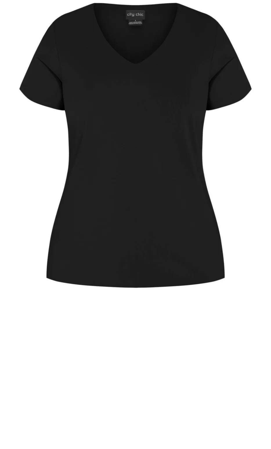 Anny V Neck Top - black