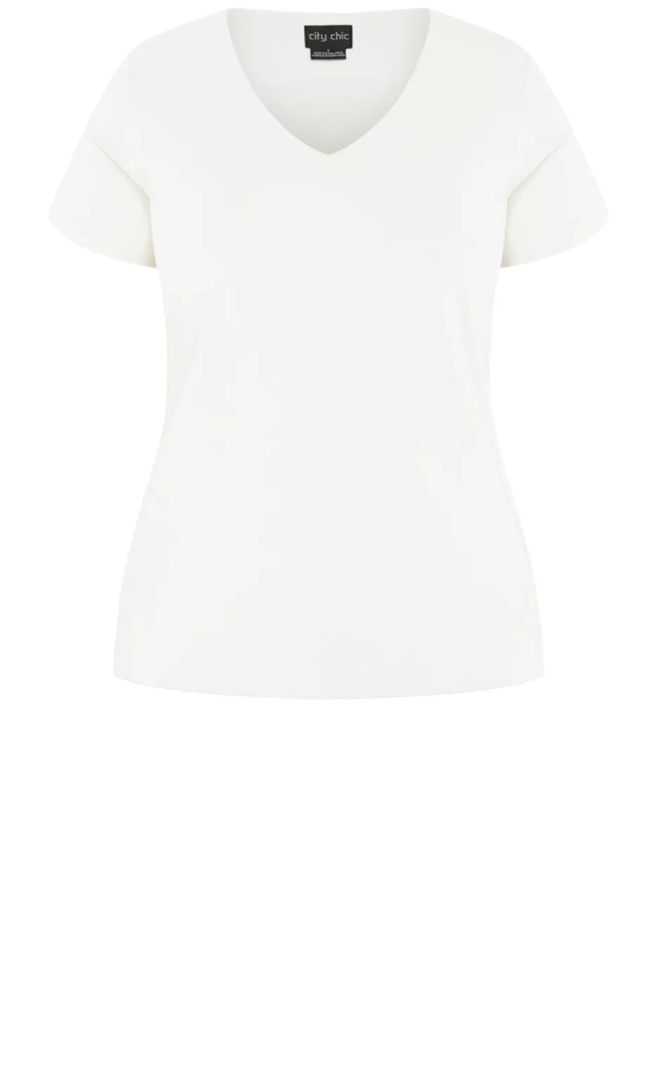 Anny V Neck Top - white