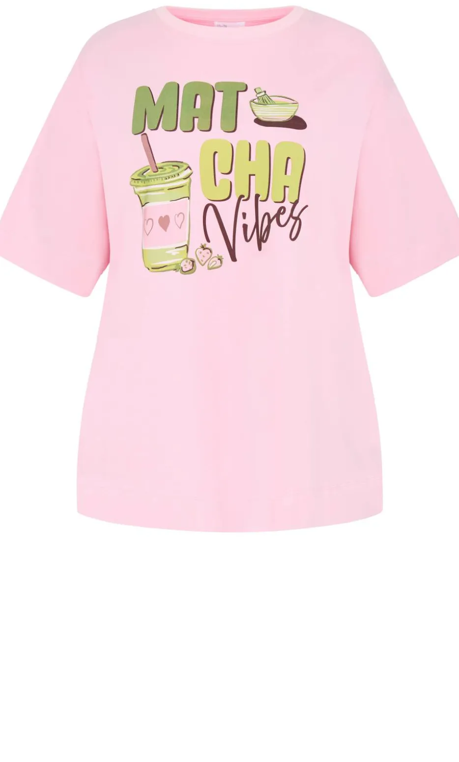 Arabella Matcha Relaxed Sleep Tee - pink