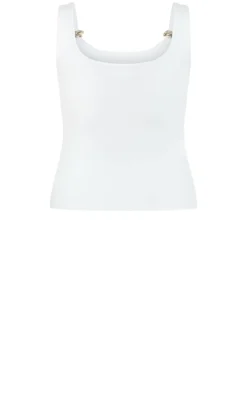 Arami Strap Detail Top - ivory