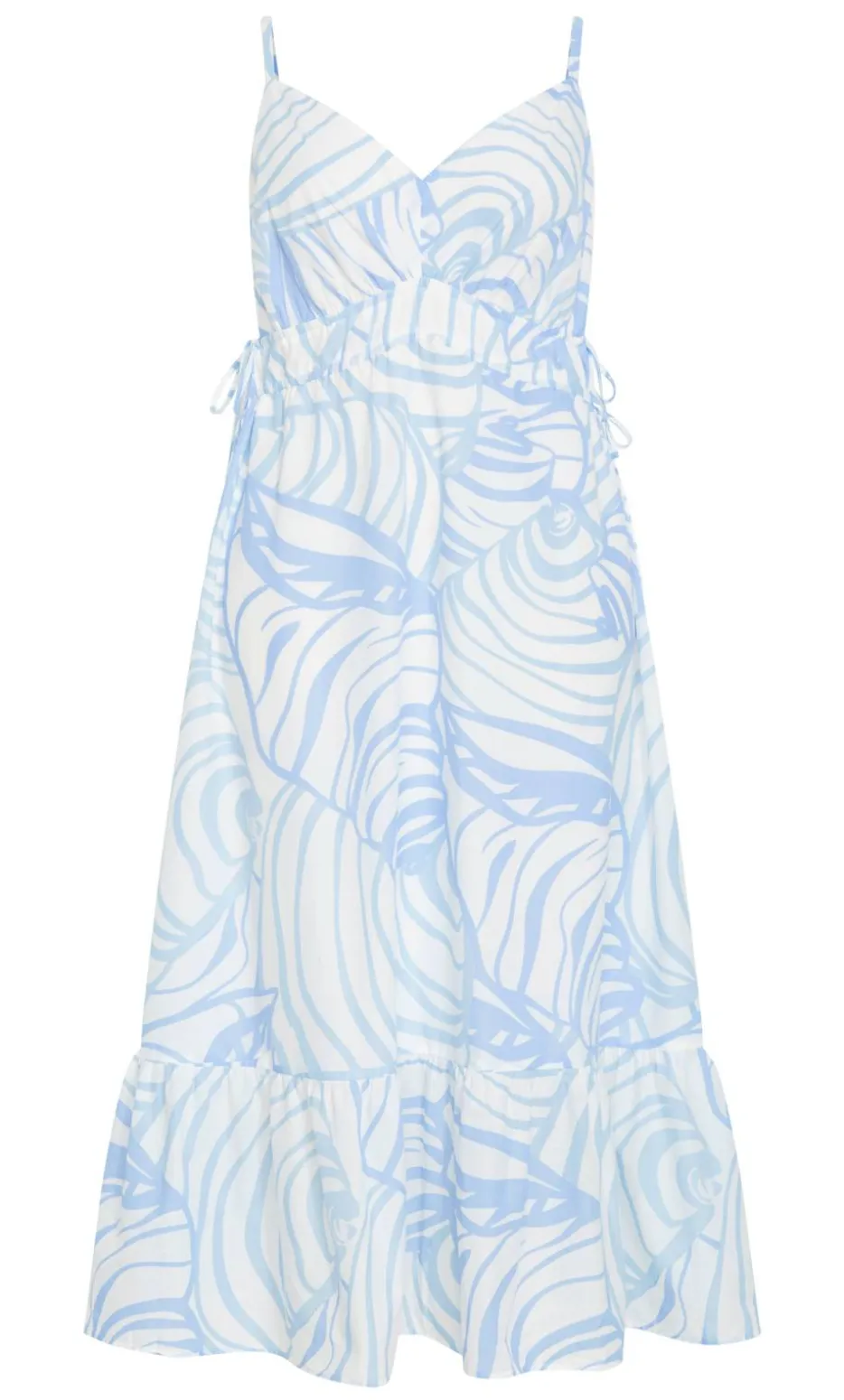 Ari Print Maxi Dress - blue print