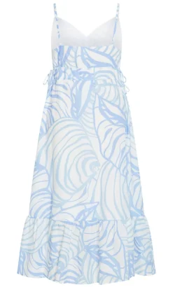 Ari Print Maxi Dress - blue print