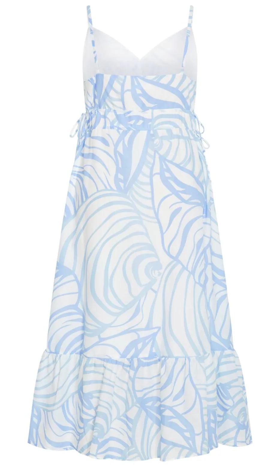 Ari Print Maxi Dress - blue print