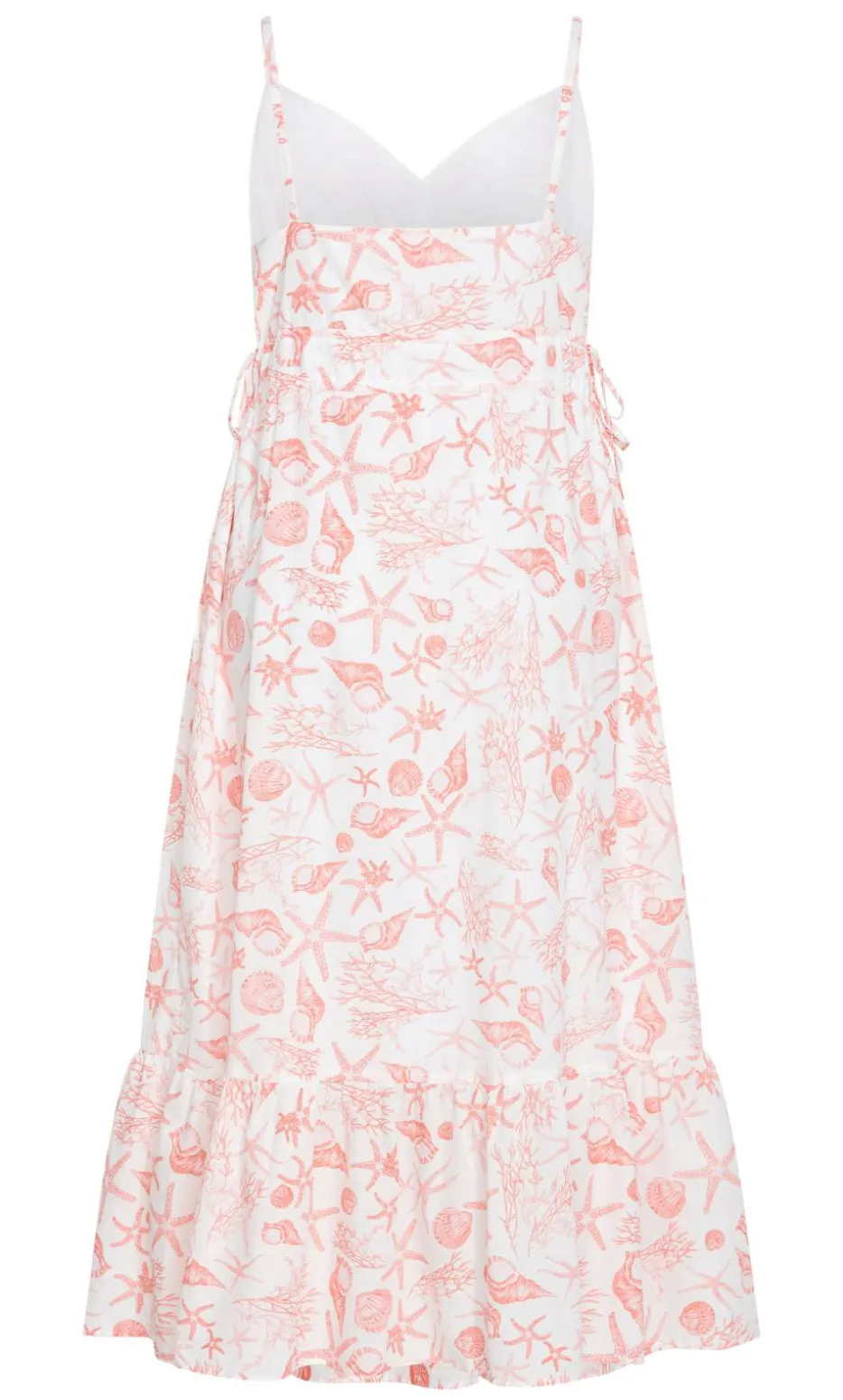 Ari Print Maxi Dress - white
