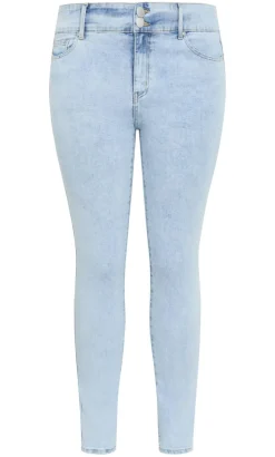 Asha Fit Clara Skinny Leg Jean - ice blue wash