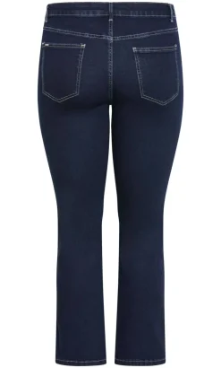 Asha Fit Dena Ankle Grazer Jean - dark wash