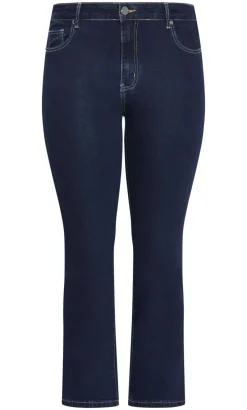 Asha Fit Dena Ankle Grazer Jean - dark wash