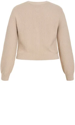 Bella Cotton Knit Cardigan - neutral