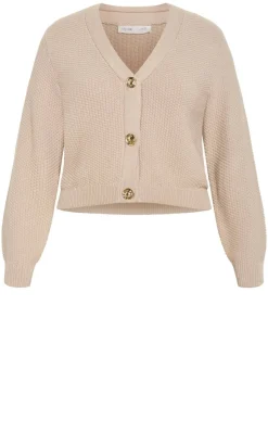 Bella Cotton Knit Cardigan - neutral