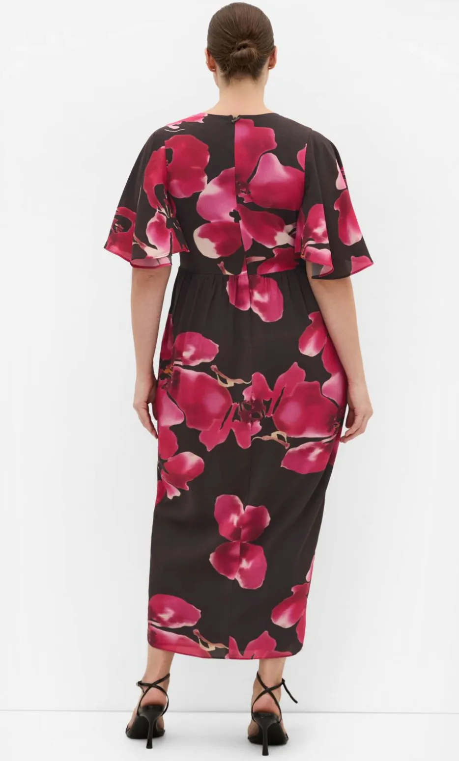 Braelynn Fleur Print Maxi Dress - dark chocolate