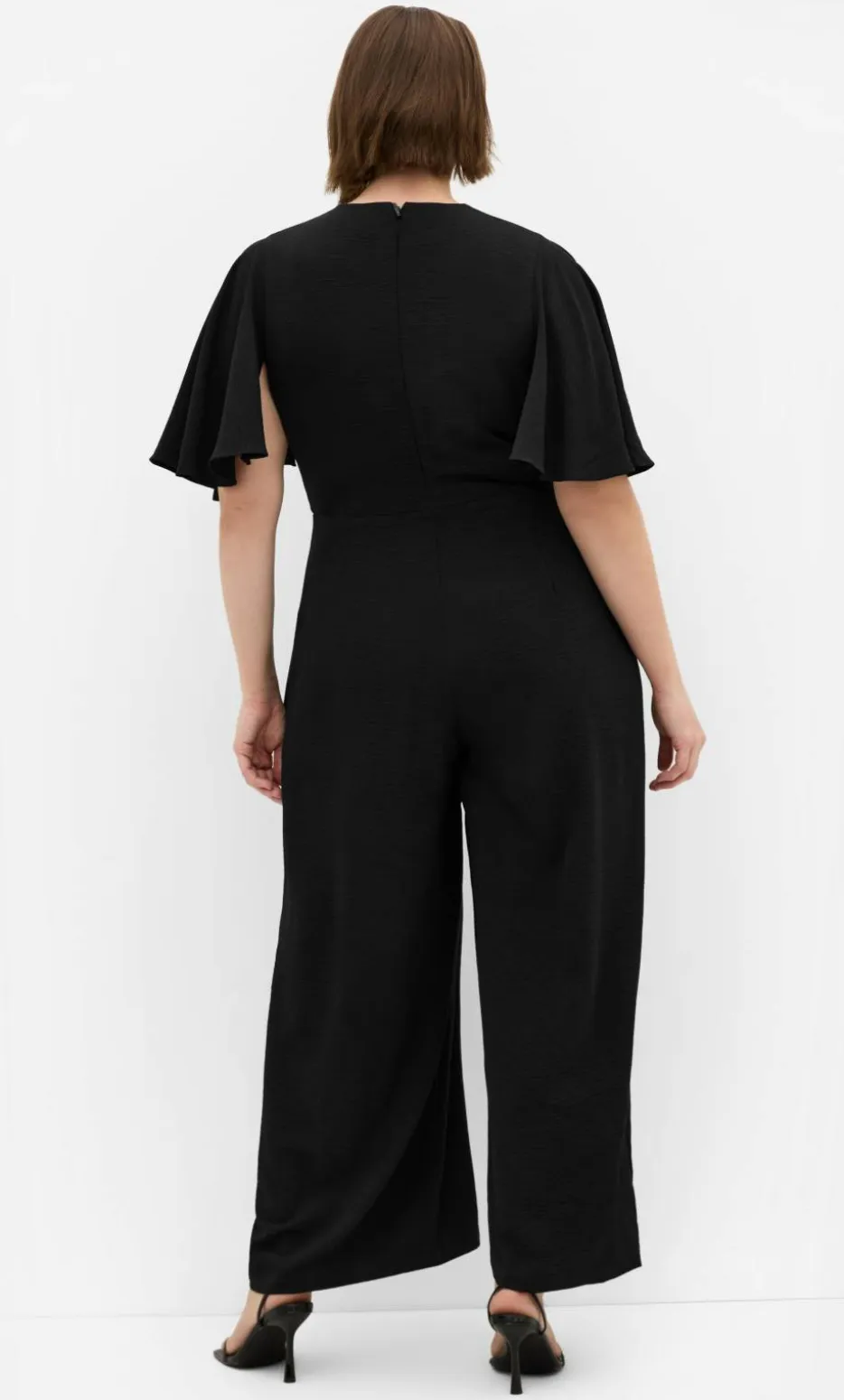 Braelynn V Neck Jumpsuit - black