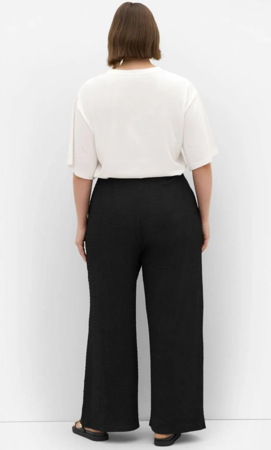 Brianna Wide Leg Pant - black