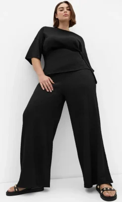 Brianna Wide Leg Pant - black