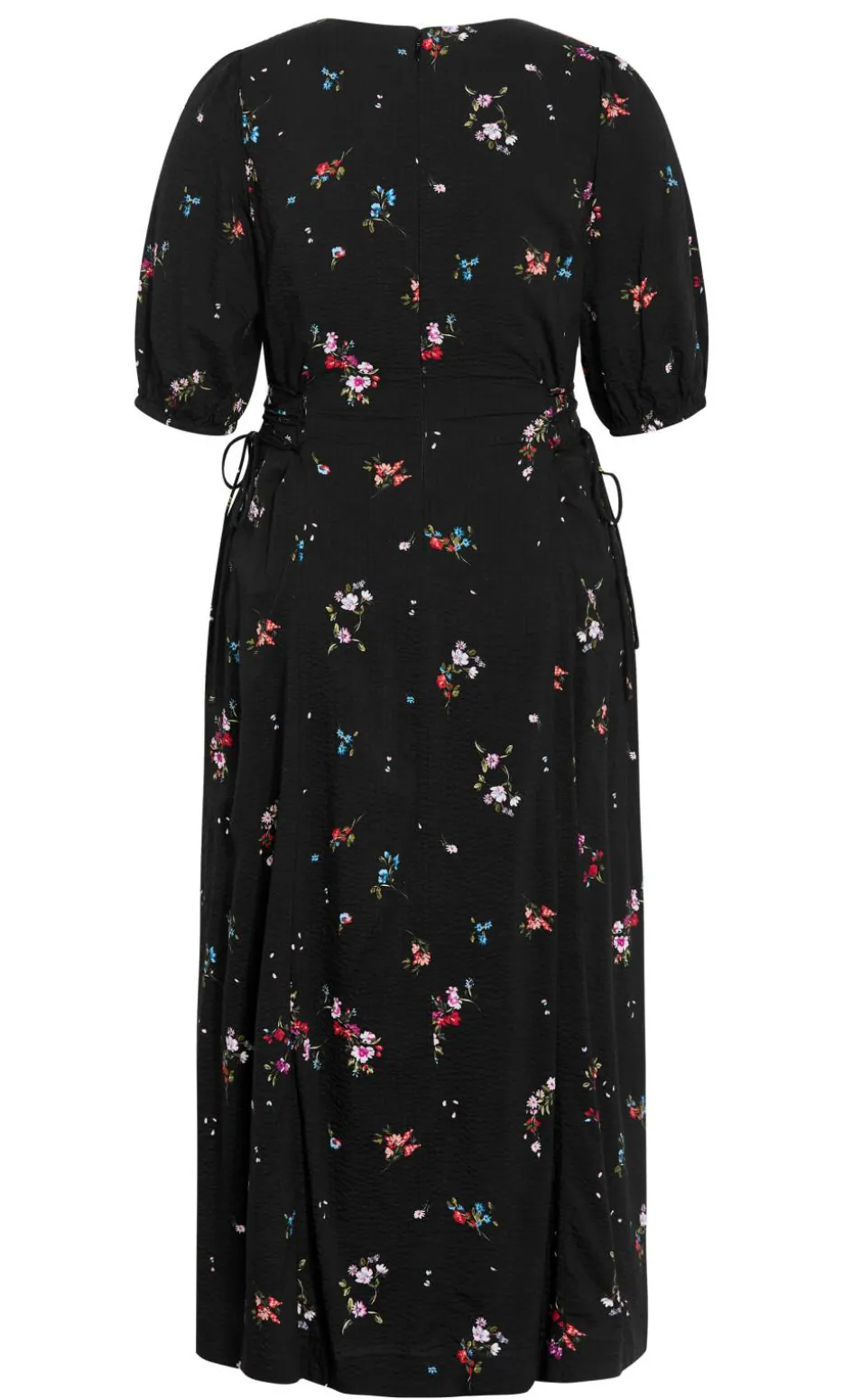 Briella Bouquet Print Dress - black