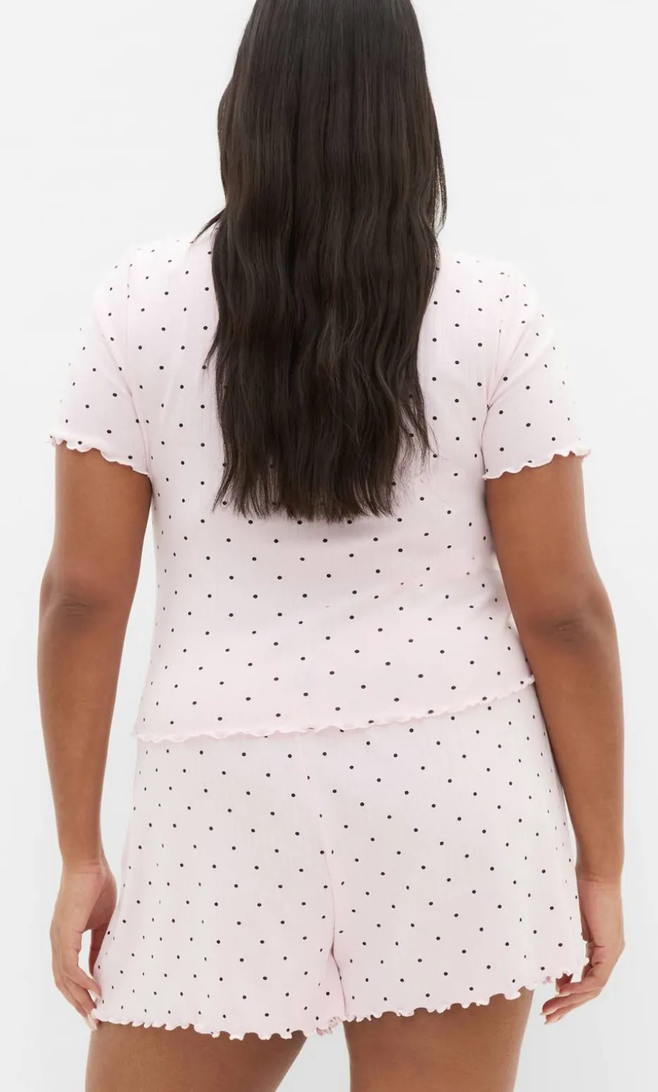 Brooke Spot Sleep Short - baby pink