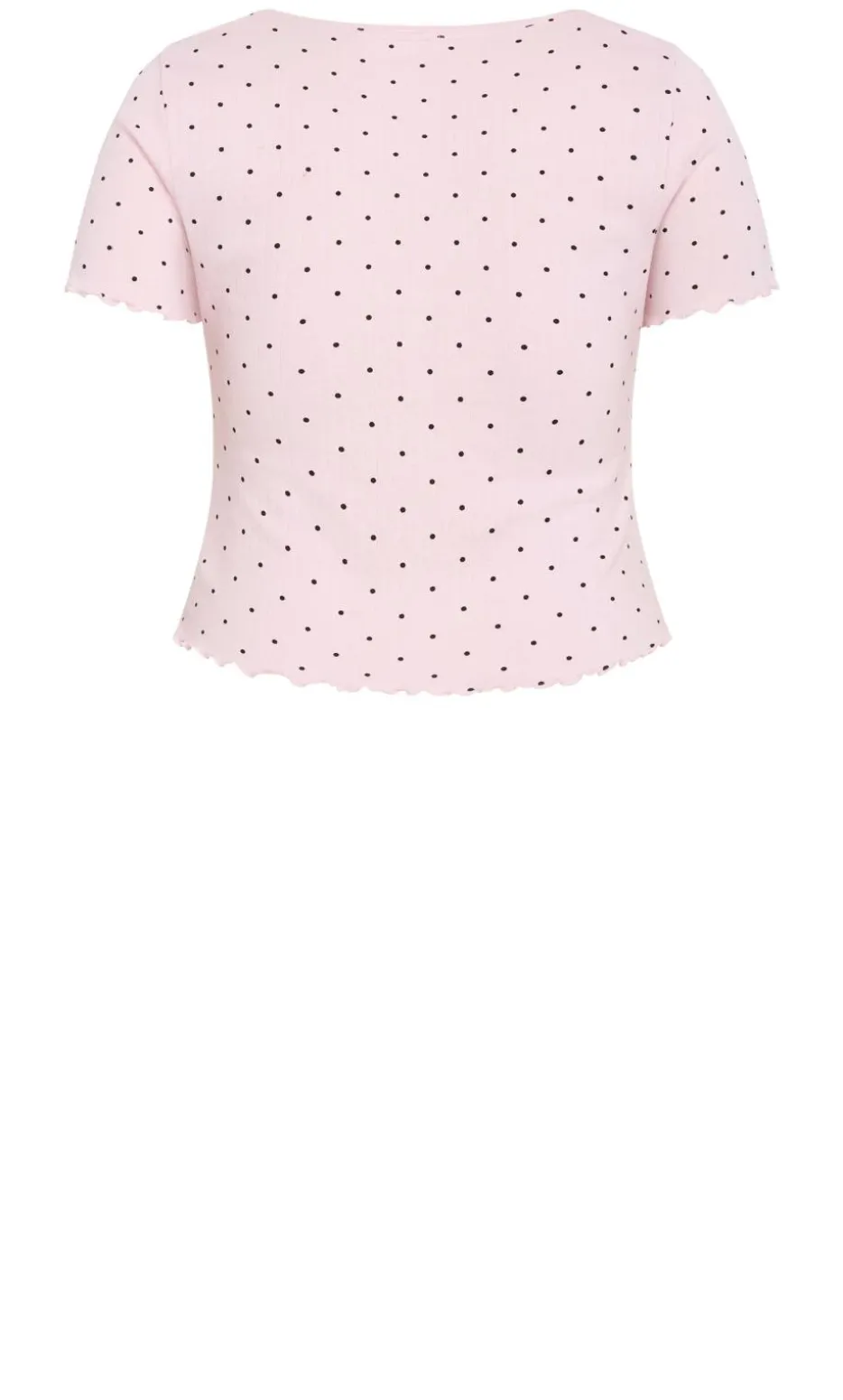 Brooke Spot Sleep Top - baby pink