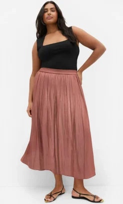 Camilla Midi Skirt - desert rose