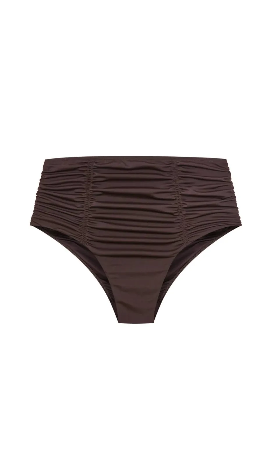 Capri Hi Waist Bikini Brief - chocolate