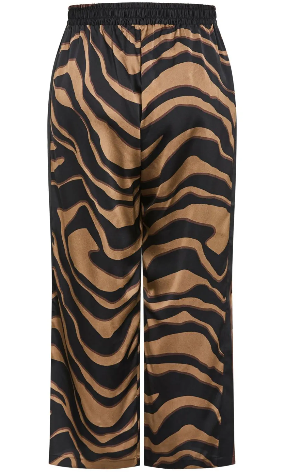 Cara Abstract Print Wide Leg Pant - cocoa