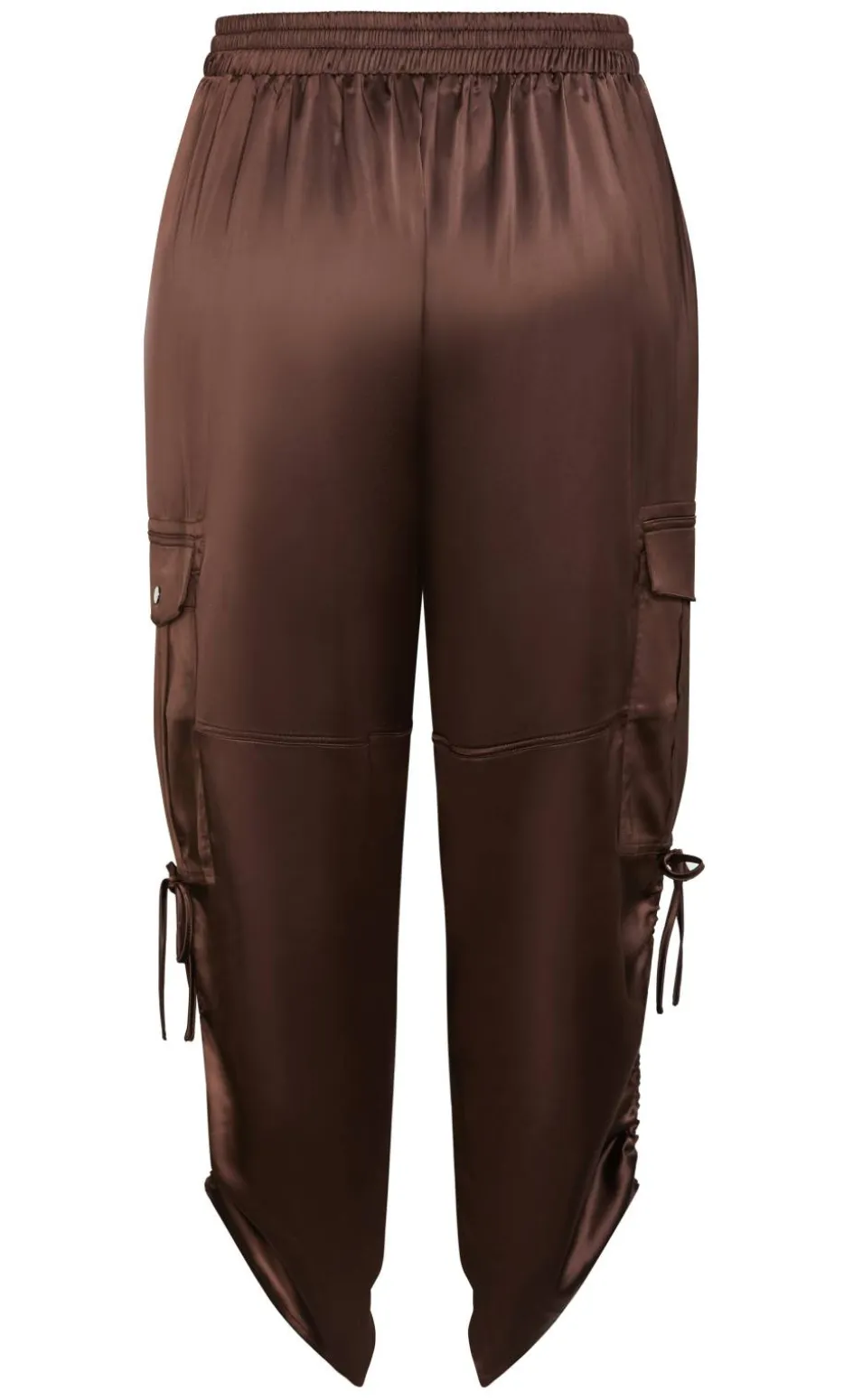 Cargo Castle Satin Pant - chocolate