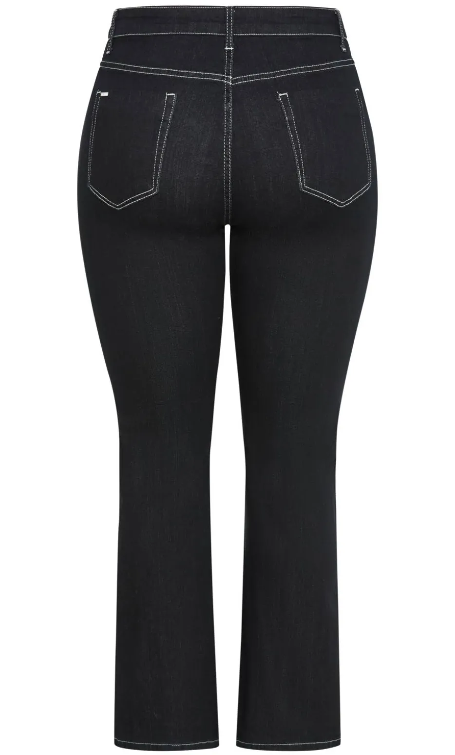 CC Bootleg Short Denim Jean - black wash