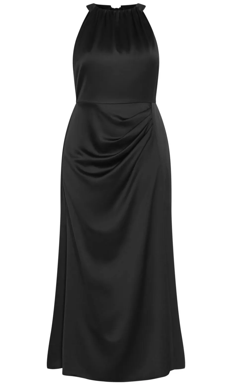 Celina Halter Maxi Dress - black